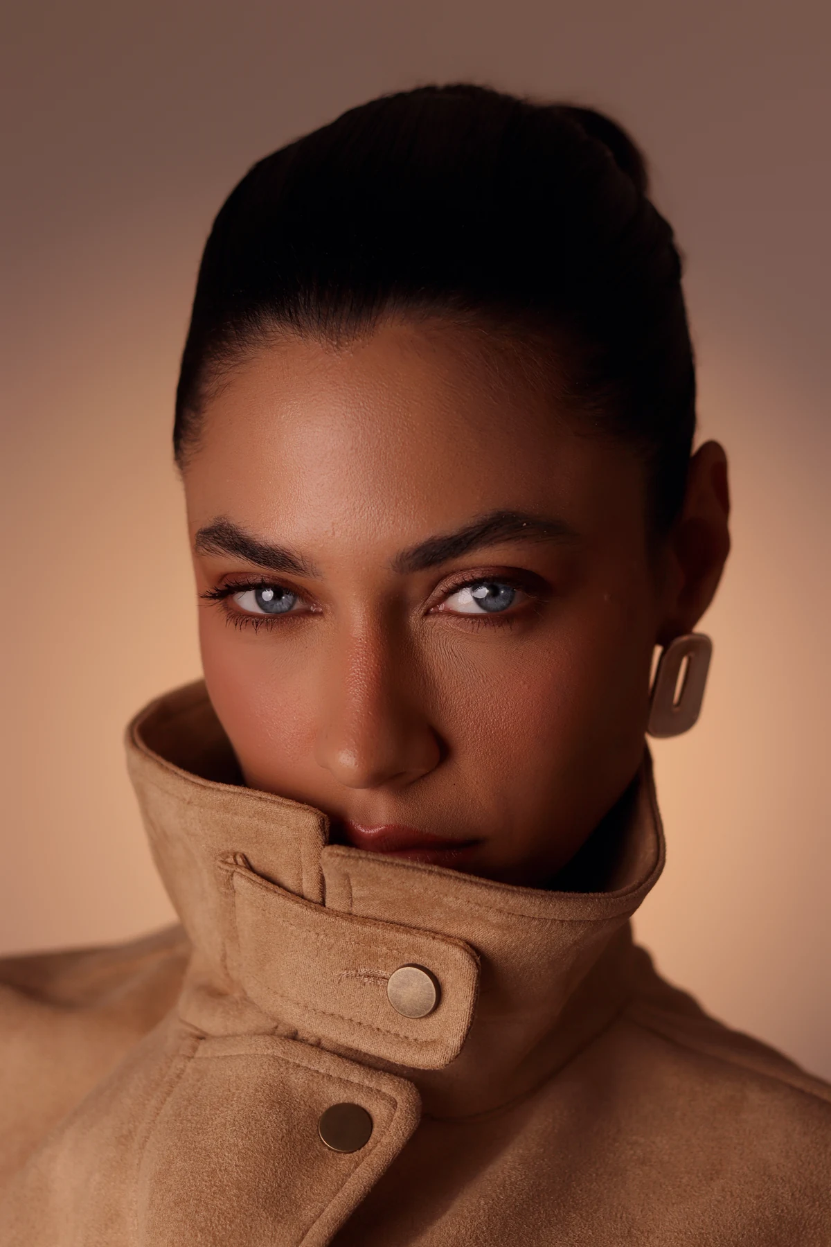 Retrato com luz de beleza